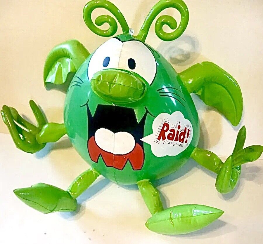 RARE Vintage 80’s RAID Mail Away Inflatable Bug Advertising Mascot Sealed NEW