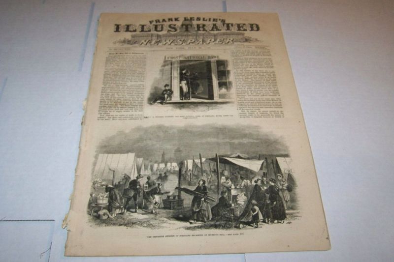 JULY 28 1866 FRANK LESLIES ILLUSTRATED - PORTLAND