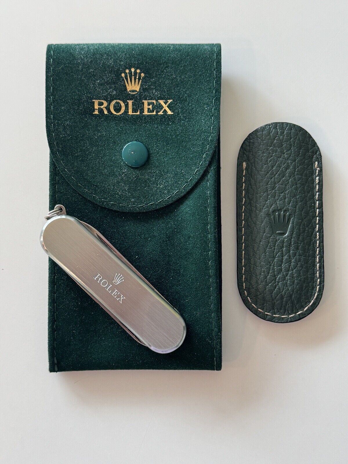 NEVER USED ROLEX VICTORINOX Swiss Army Pocketknife Knife Case Mens Folding Multi