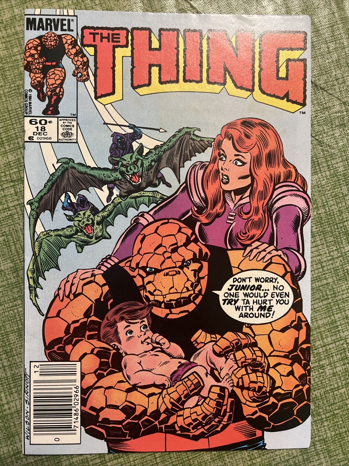 The Thing #18 MARK JEWELER Variant 1984 Marvel Comics (Family Man) MCU