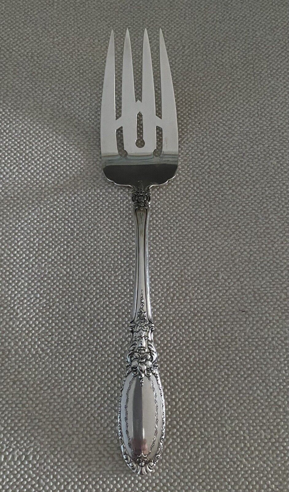 Old Mirror by Towle Sterling Silver Cold Meat Serving Fork  - 7 7/8 in
