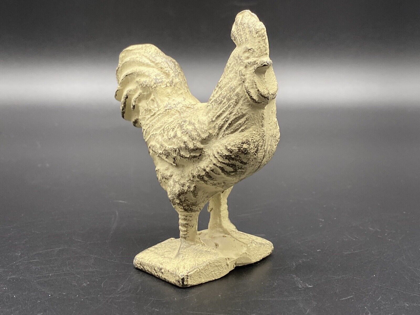 Antique Cast Iron Farmhouse Chicken Rooster Primitive Figurine