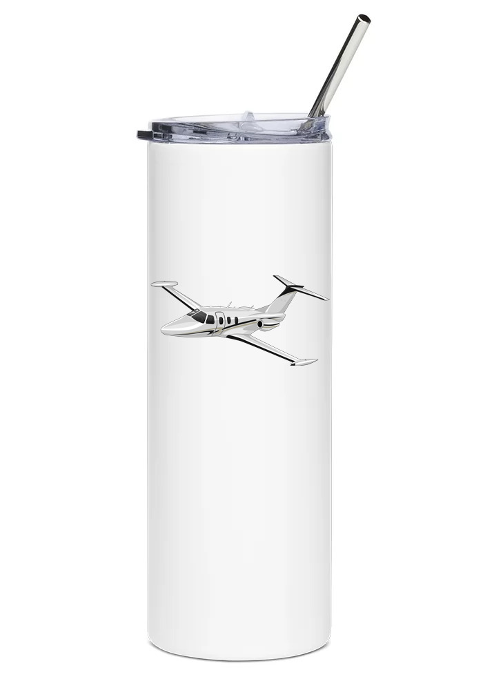 Eclipse 500 Stainless Steel Water Tumbler with straw - 20oz.