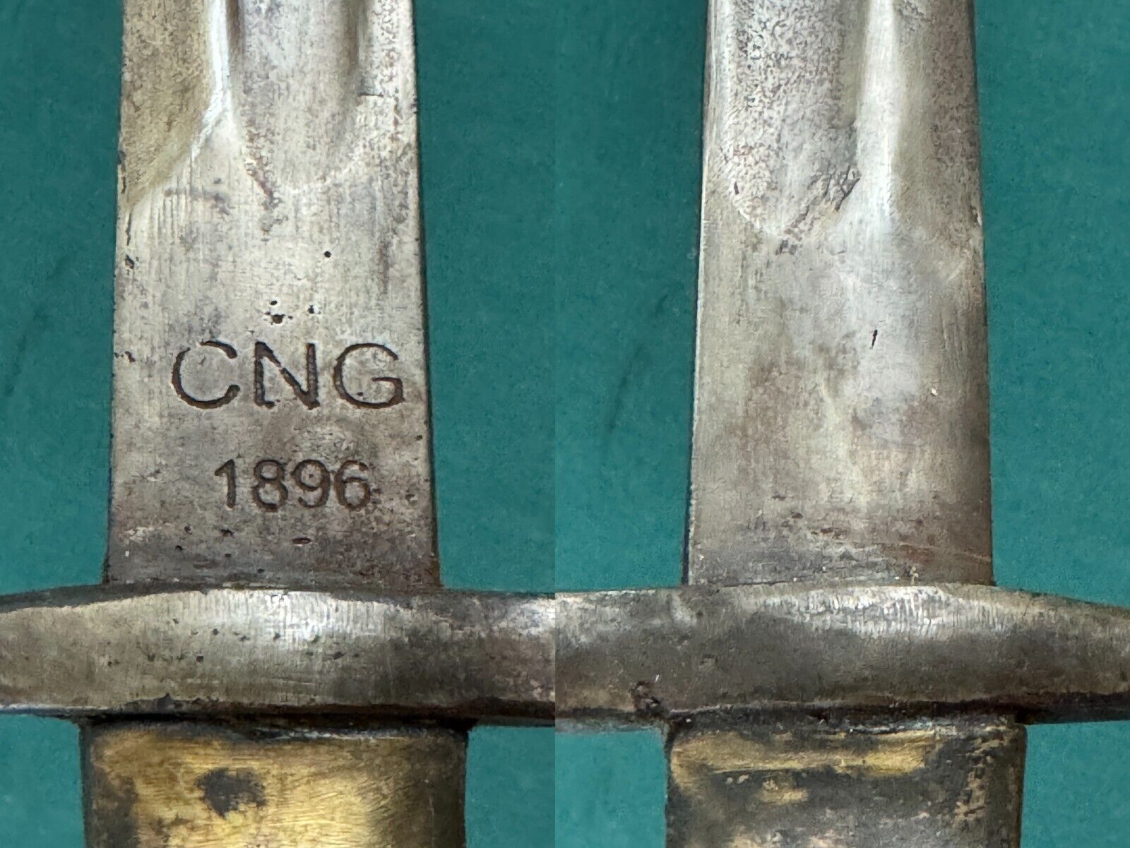 1871 GERMAN PRUSSIAN BAYONET CNG 1896 Marked broken quillon