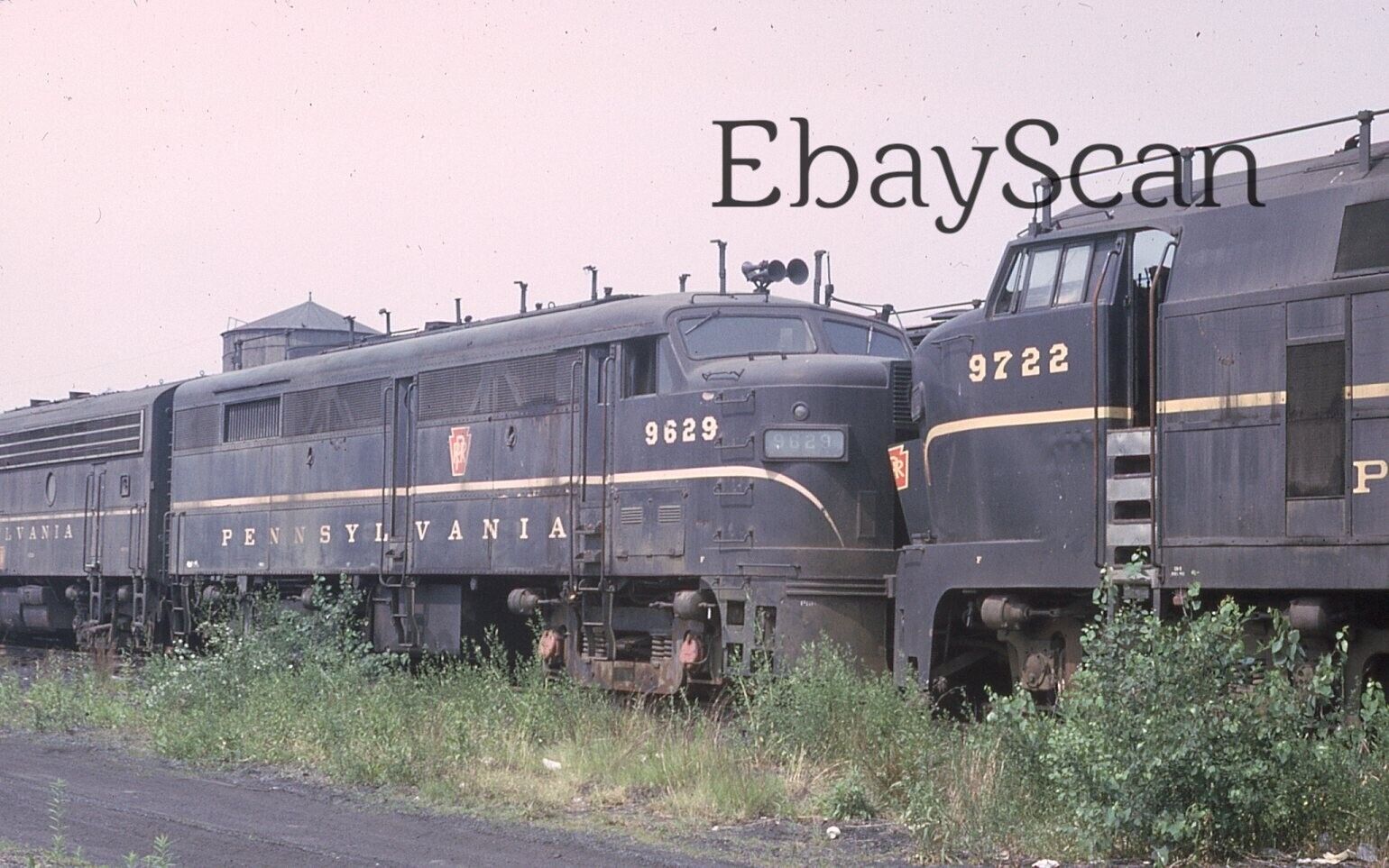 Original 35mm Kodachrome Slide PRR Pennsylvania Railroad Train Trains 1966