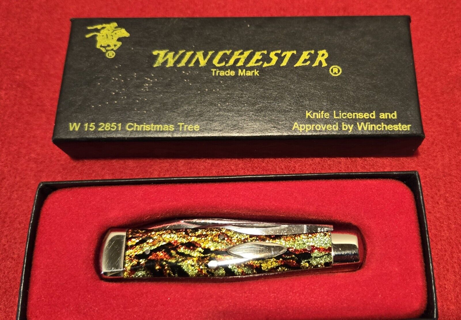 Winchester USA Gunstock Xmas Tree Handle W15 2851 W/ Box 1988 Beautiful Rare