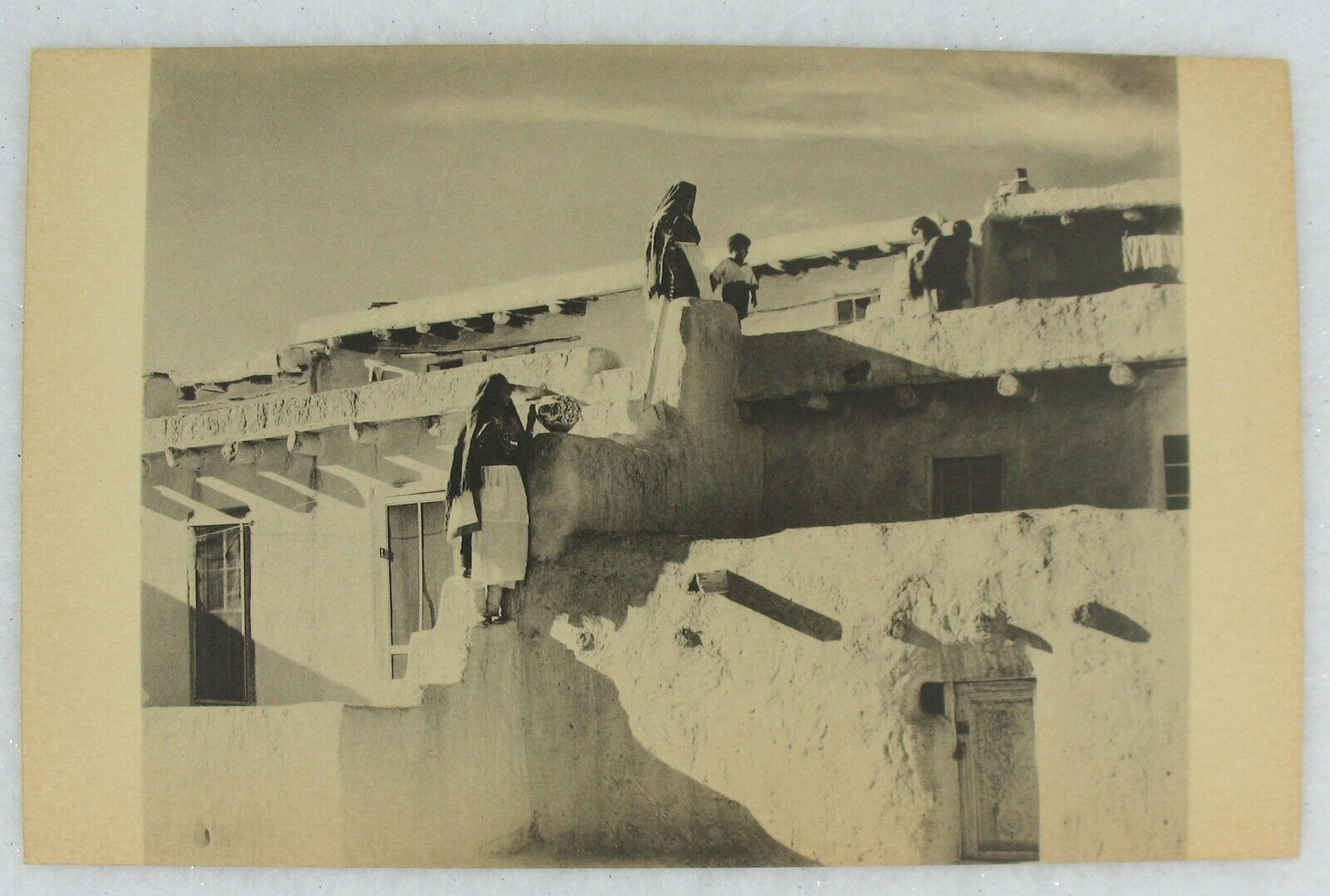 Acoma Pueblo Terraced Houses RPPC 1930 Native American Gilpin Publ. Real Photo