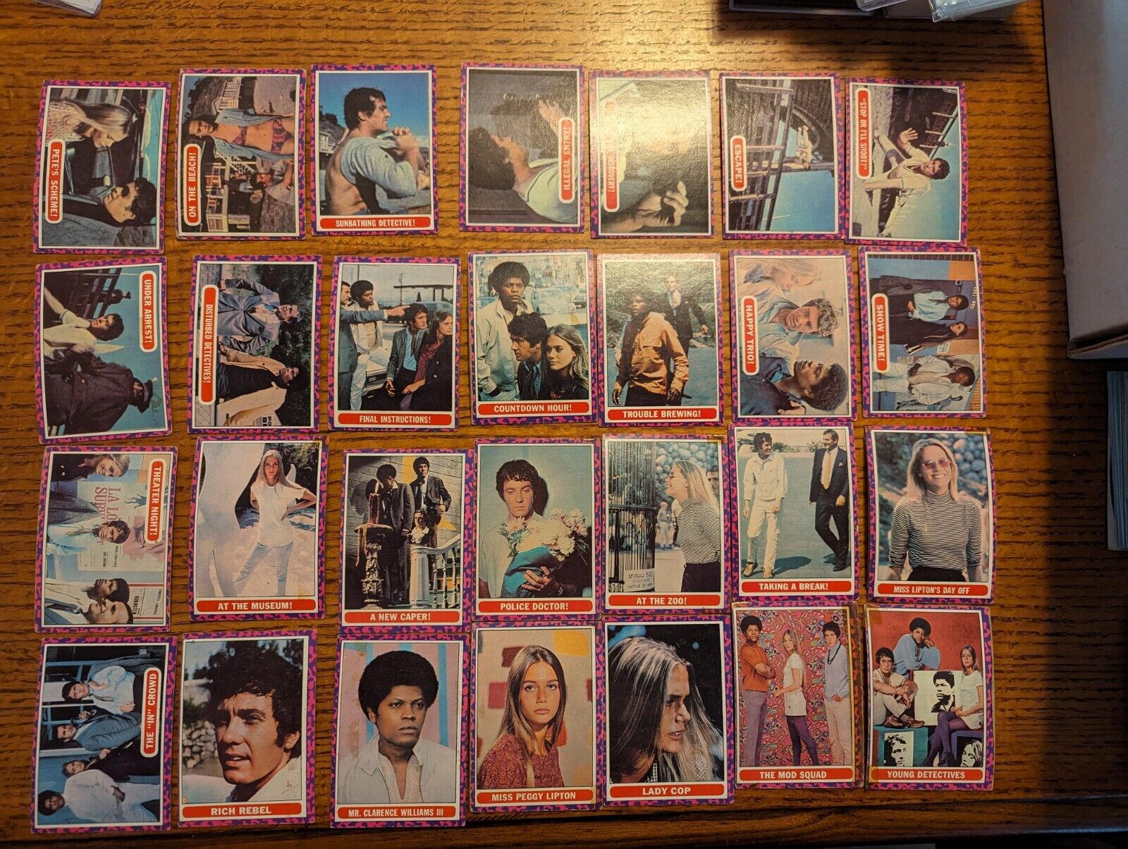 Vintage 1968 Thomas Spelling Prod. Mod Squad Collector Card Lot