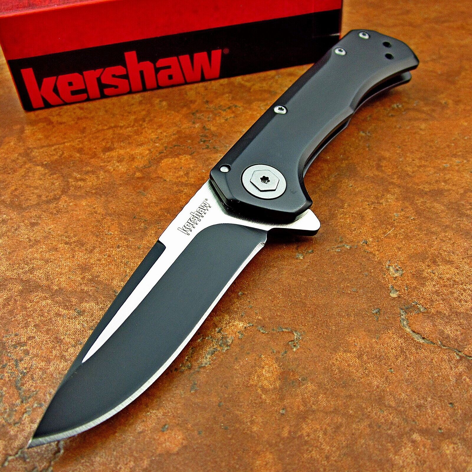 Kershaw Showtime Assisted Opening 8Cr13MoV Blade Framelock Folding Pocket Knife
