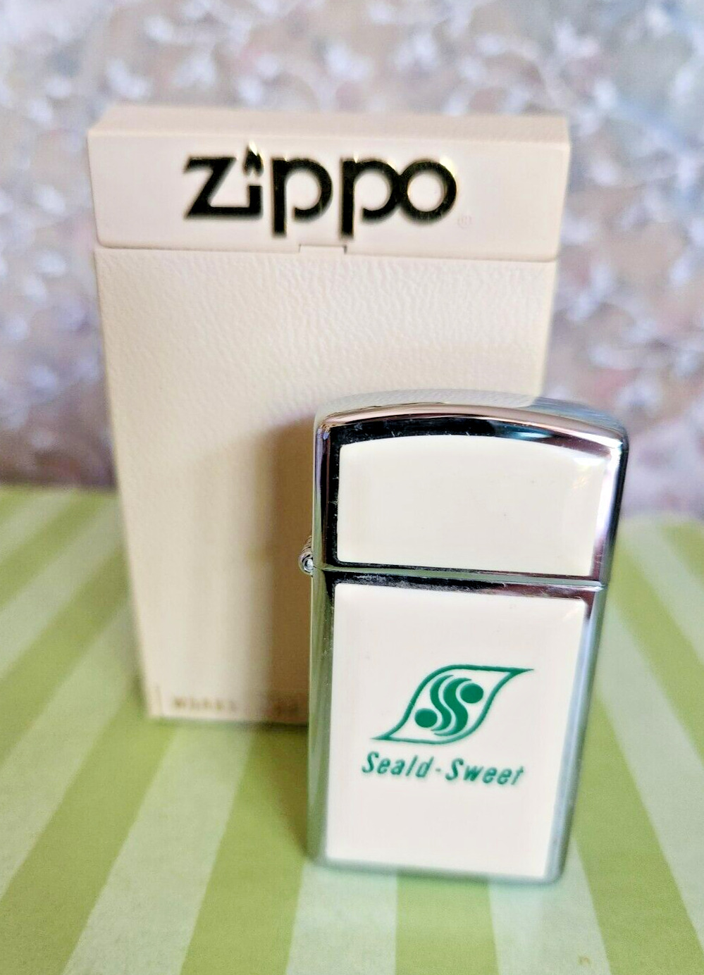 Zippo Vintage Lighter in Case Rare Bradford Pa.   Seald-Sweet Advertising