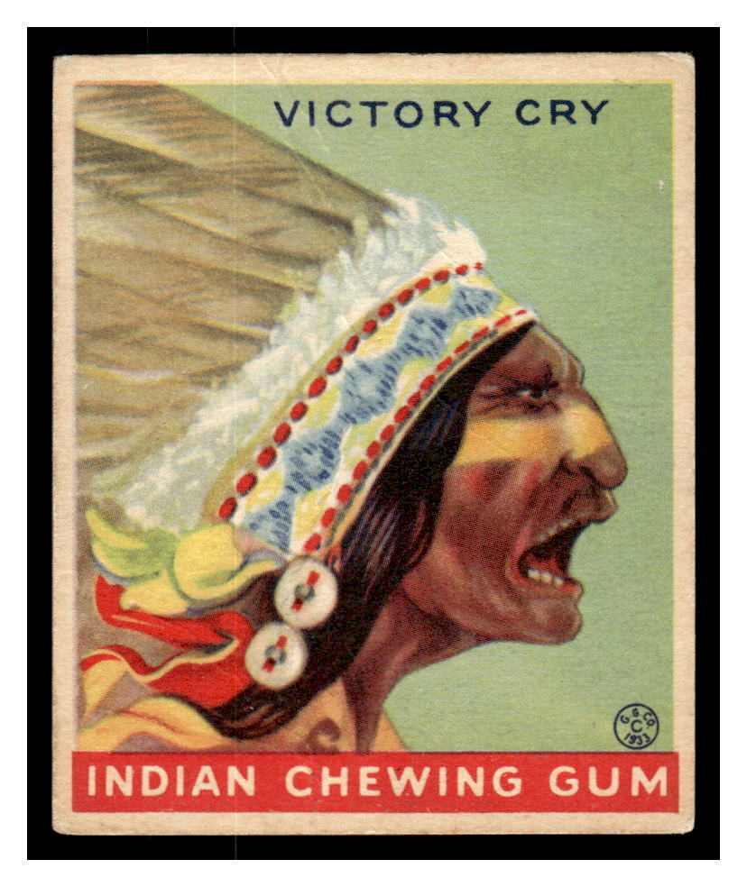 1933-40 Goudey R73 Indian Gum #88 Victory Cry IND1-01