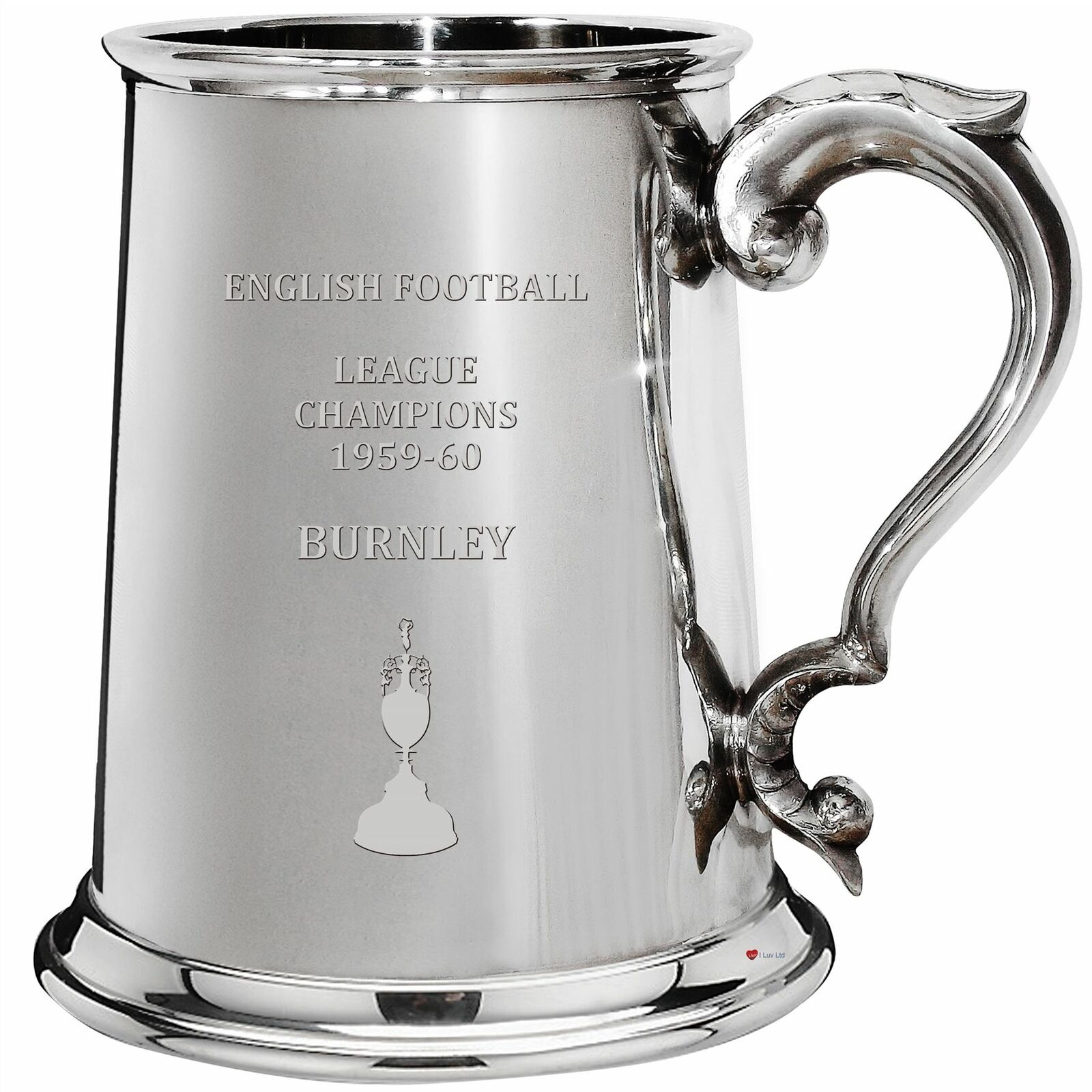1st Division Football Champion Burnley 1959 1960 1pt Pewter Celebration Tankard