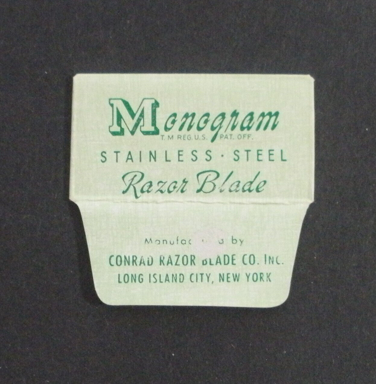Vintage Razor Blade MONOGRAM - One Wrapped Blade