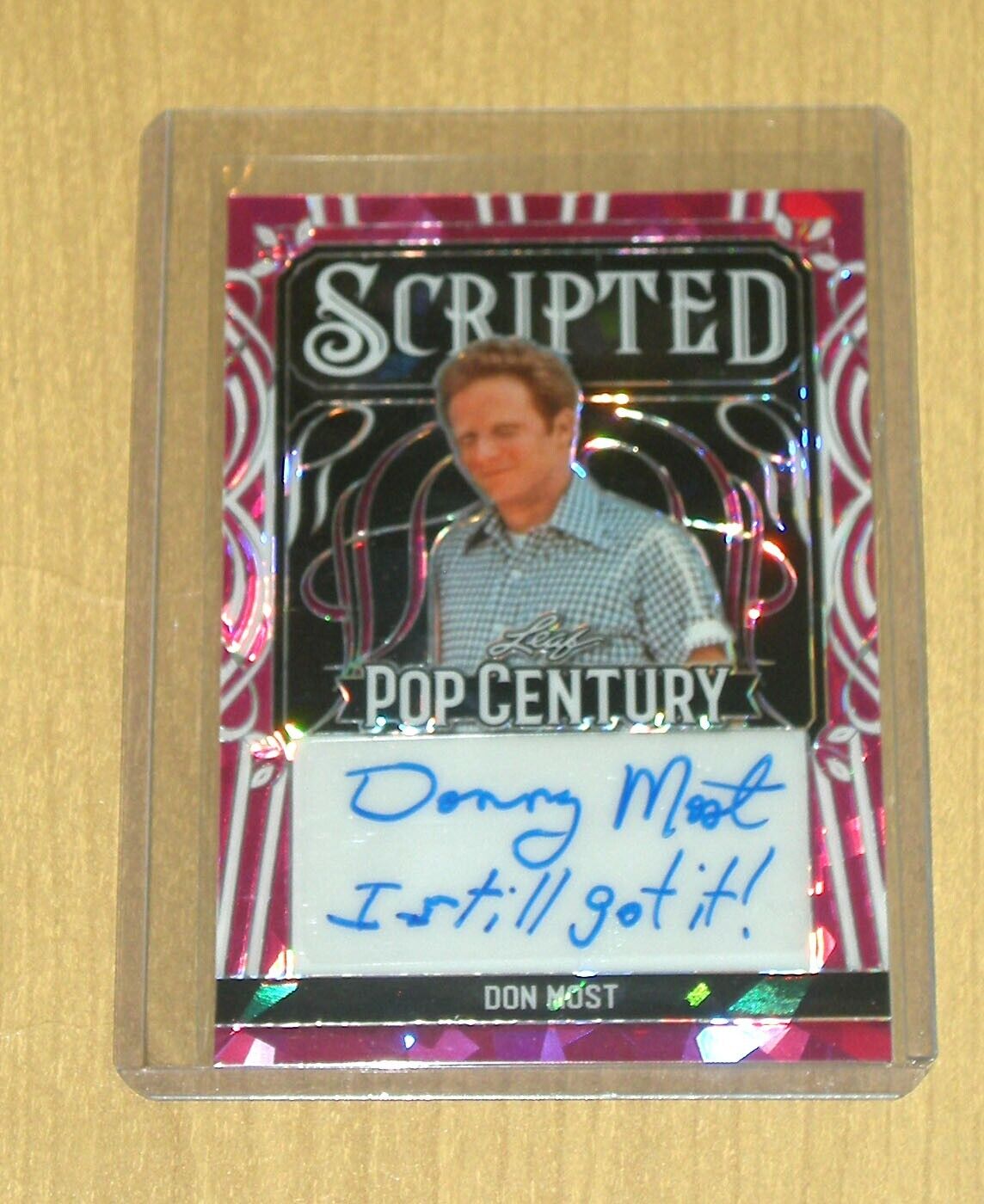2024 Leaf Pop Century Metal autograph auto PINK Crystals SCRIPTED Don Most 1/4
