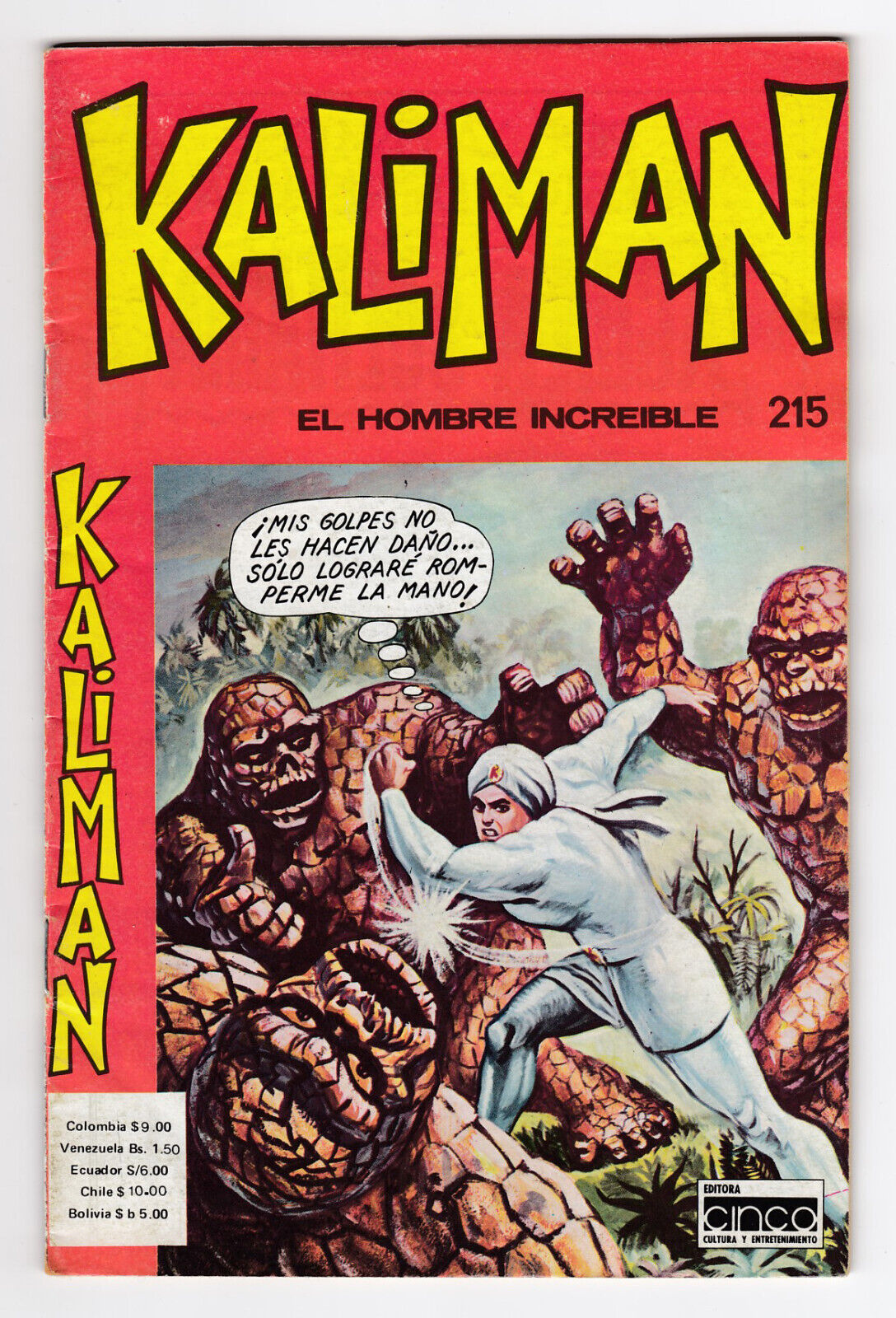 KALIMAN El Hombre Increible 215 – The Thing bootleg – GRECO Grupo Editor