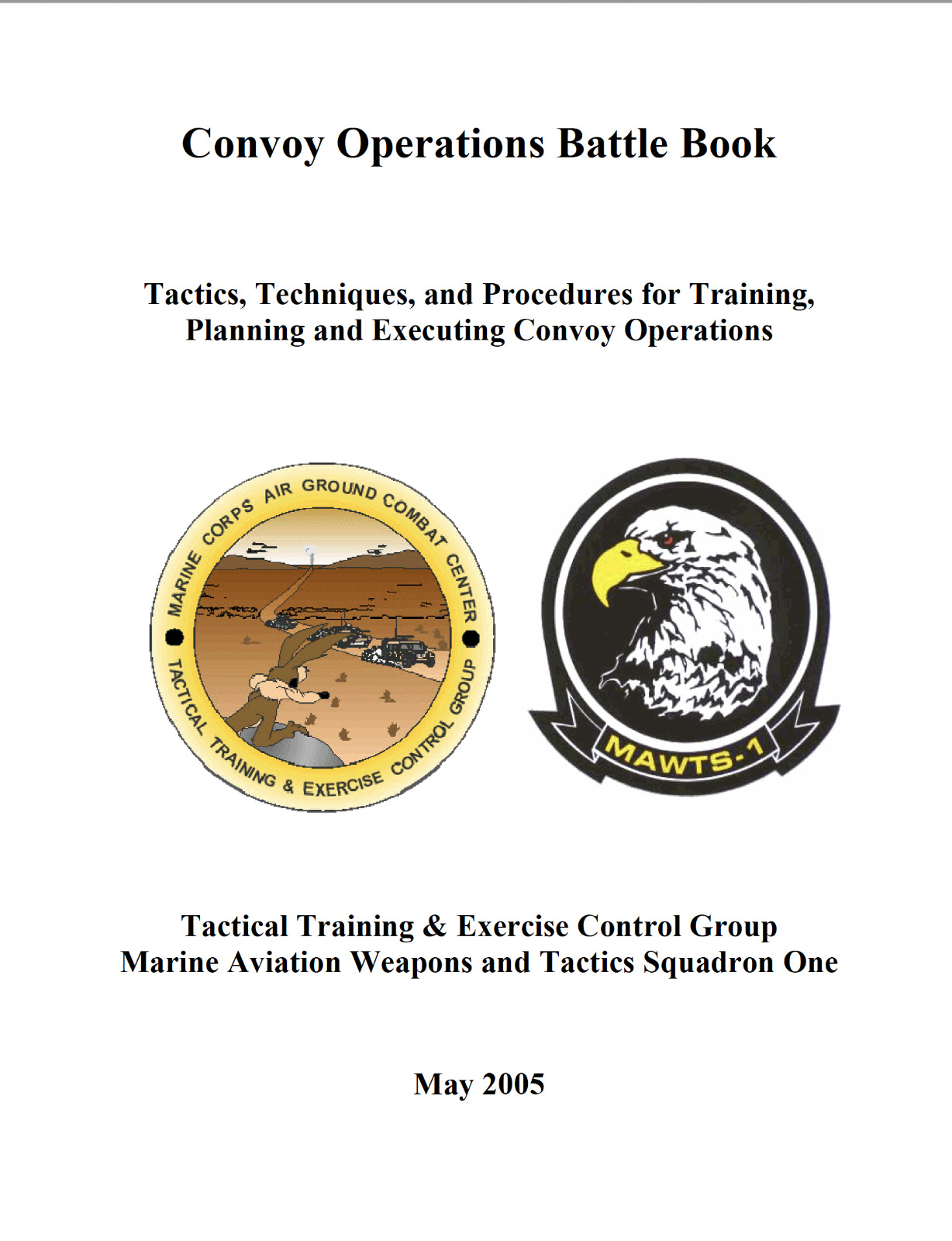 148 Page USMC Marine Corps Aviation Tactics CONVOY OPERATIONS Battle Book on CD