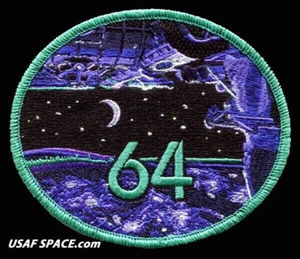 Authentic Expedition 64 - AB Emblem NASA SPACEX ISS Mission - EMBROIDERED PATCH