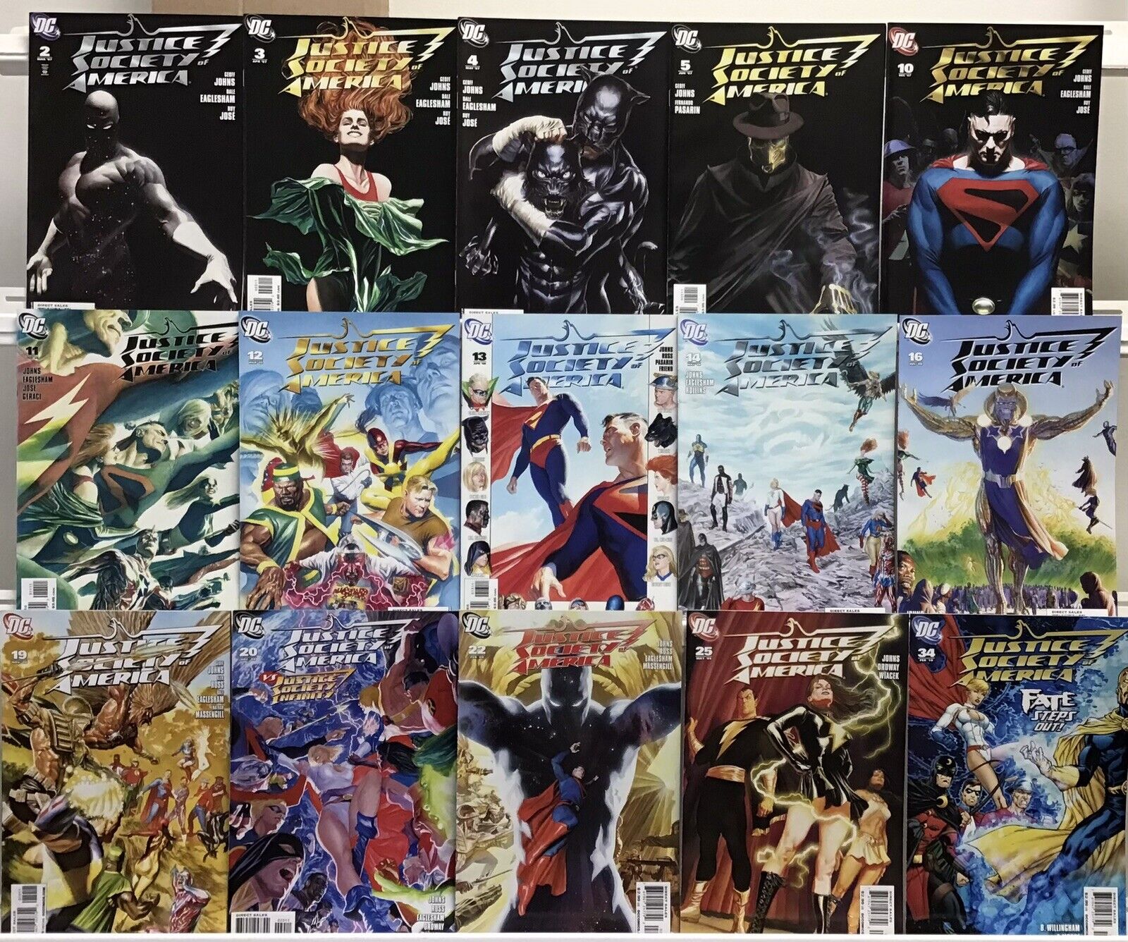DC Comics - Justice Society Of America 2nd Series - Comic Book Lot Of 15