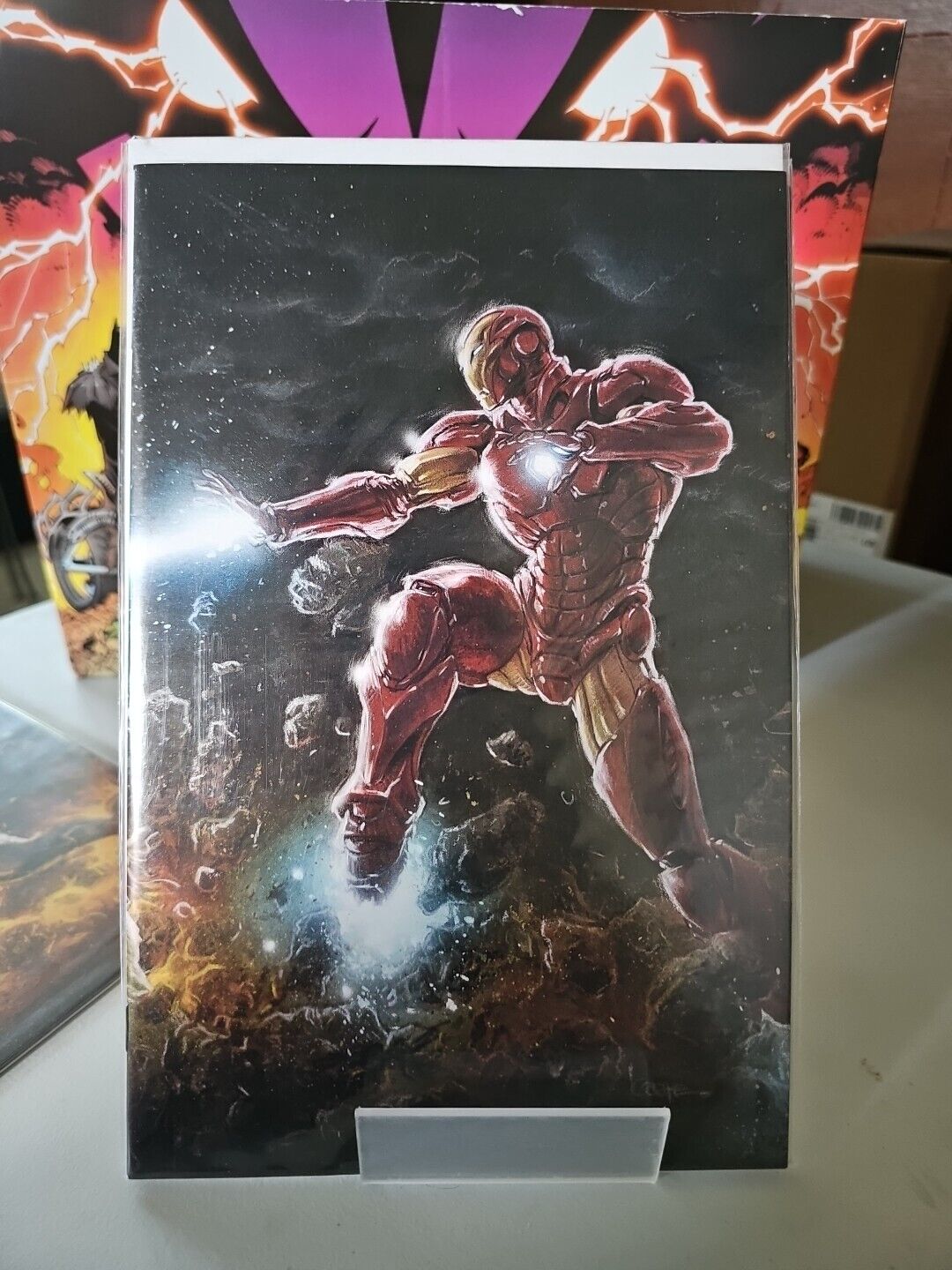 Tony Stark: Iron Man #1 Andrews VIRGIN Variant Connecting Cover * Marvel * 2018