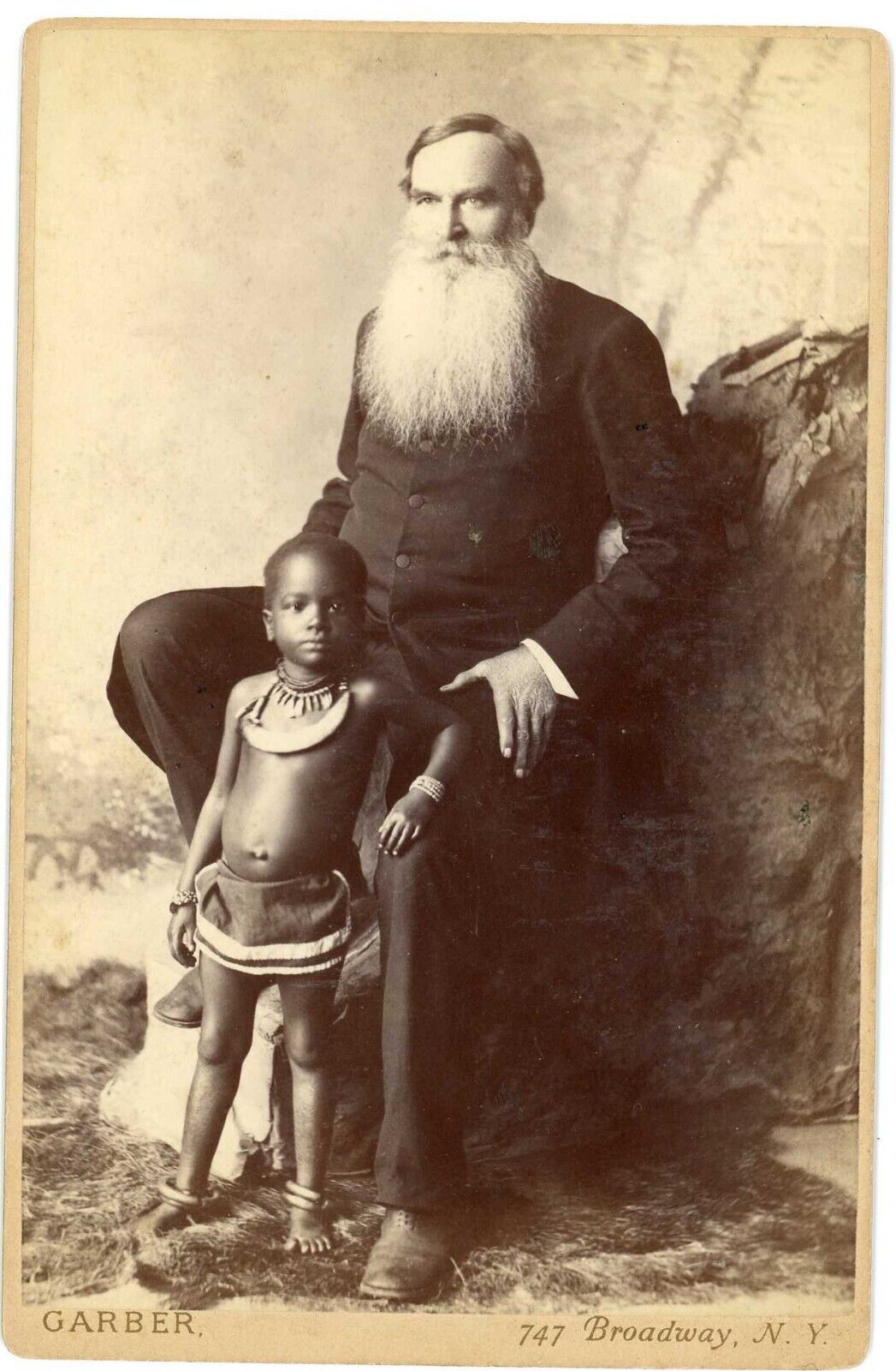 William Taylor, Missionary Bishop of Africa, with Native Child by Davis Garber