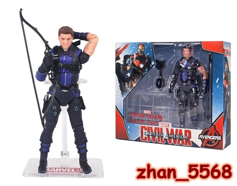 ZD TOYS Marvel Captain America: Civil War Hawkeye 7\'\' Action Figure New Boxed