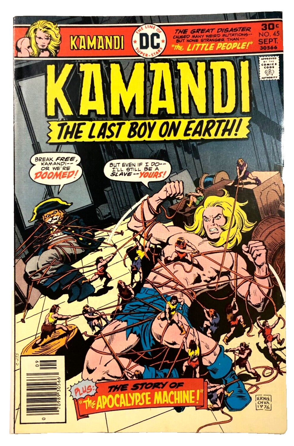 DC Comic Kamandi The Last Boy on Earth #45 September 1976 Vintage Original