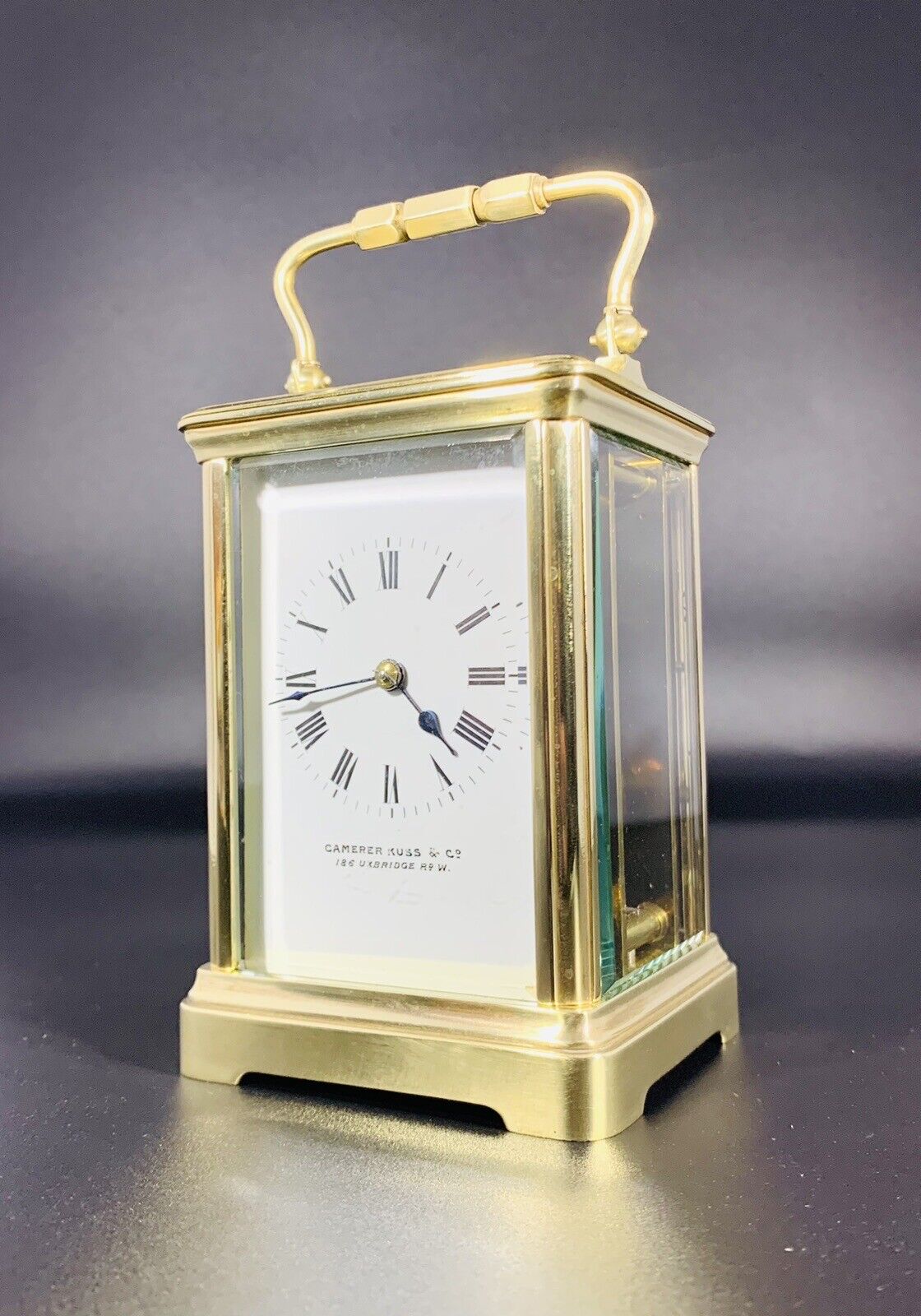 Fabulous Solid Brass Carriage Clock by Camerer Kuss & Co of London (c.1880)