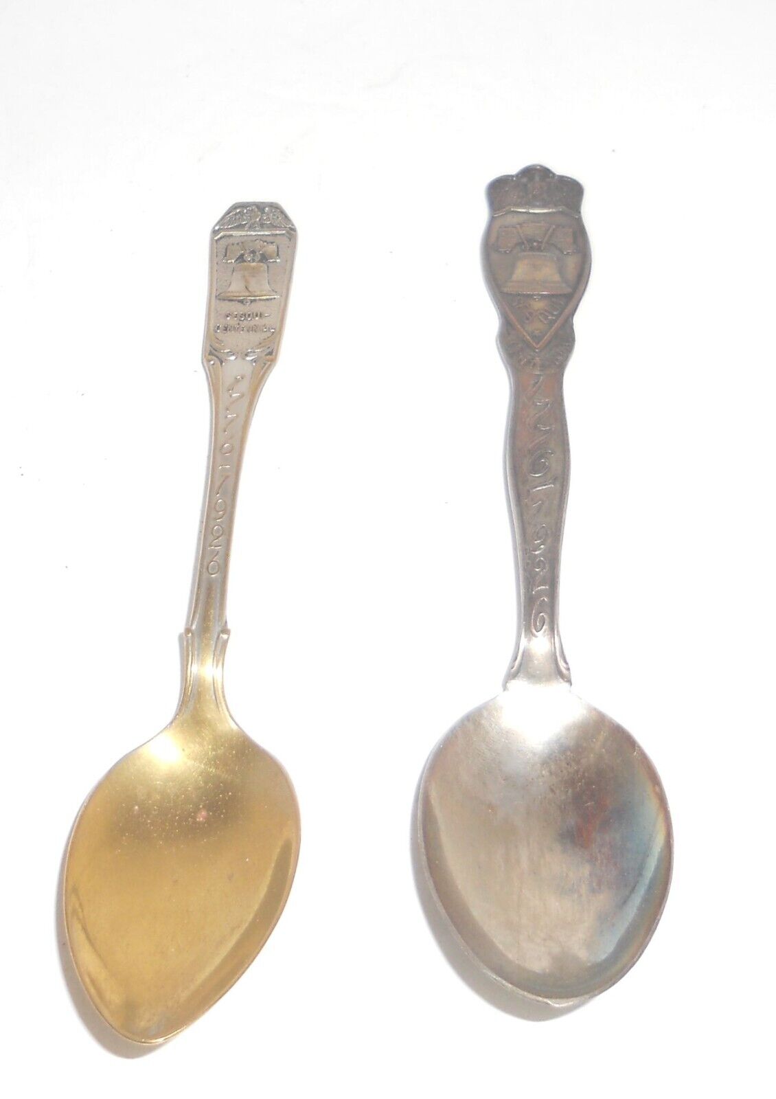 Antique 1776-1926 Sesquicentennial Exposition Souvenirs 2 Different Spoons