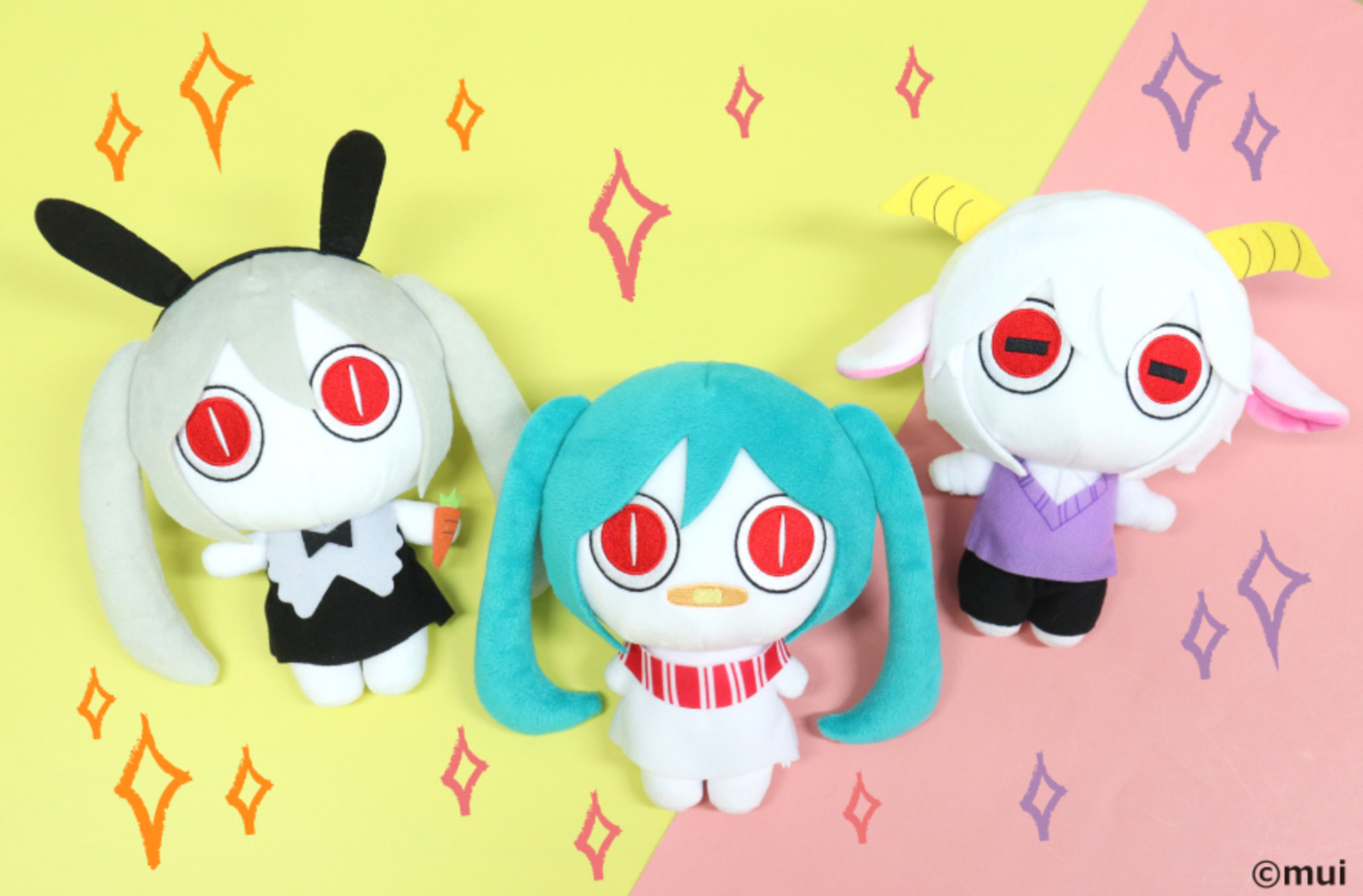 Hatsune Miku Aimaina Plush Toy Doll Vol.3 Round One Limited Set of 3 New 2023