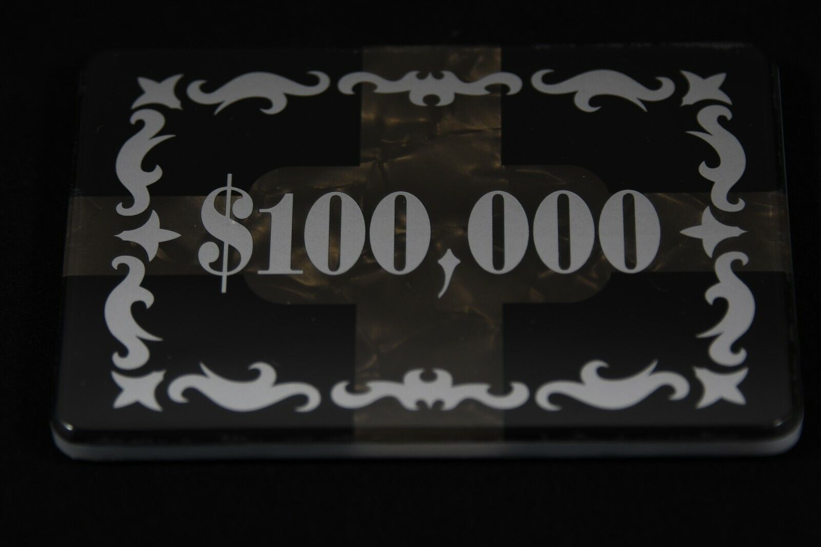 Matsui Custom Poker Plaque $100,000 New 