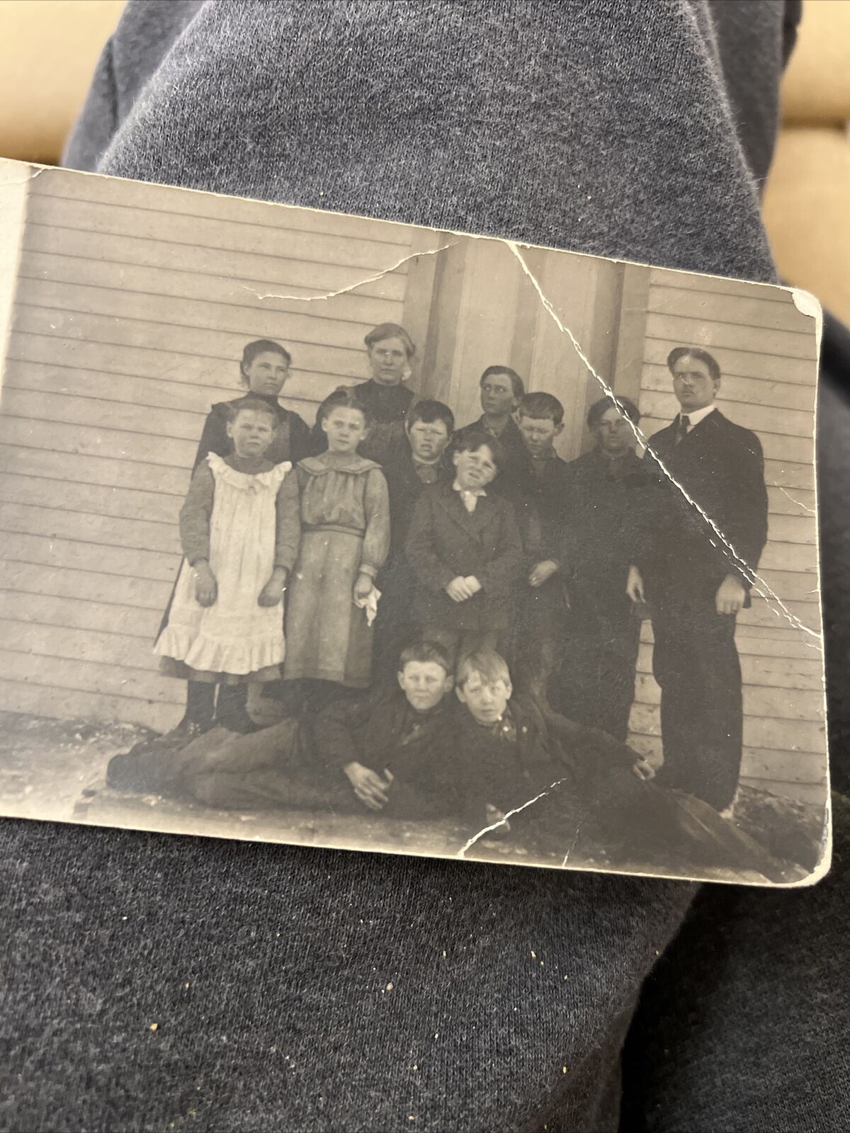 1909 Epworth North Dakota School photo real shoto post card