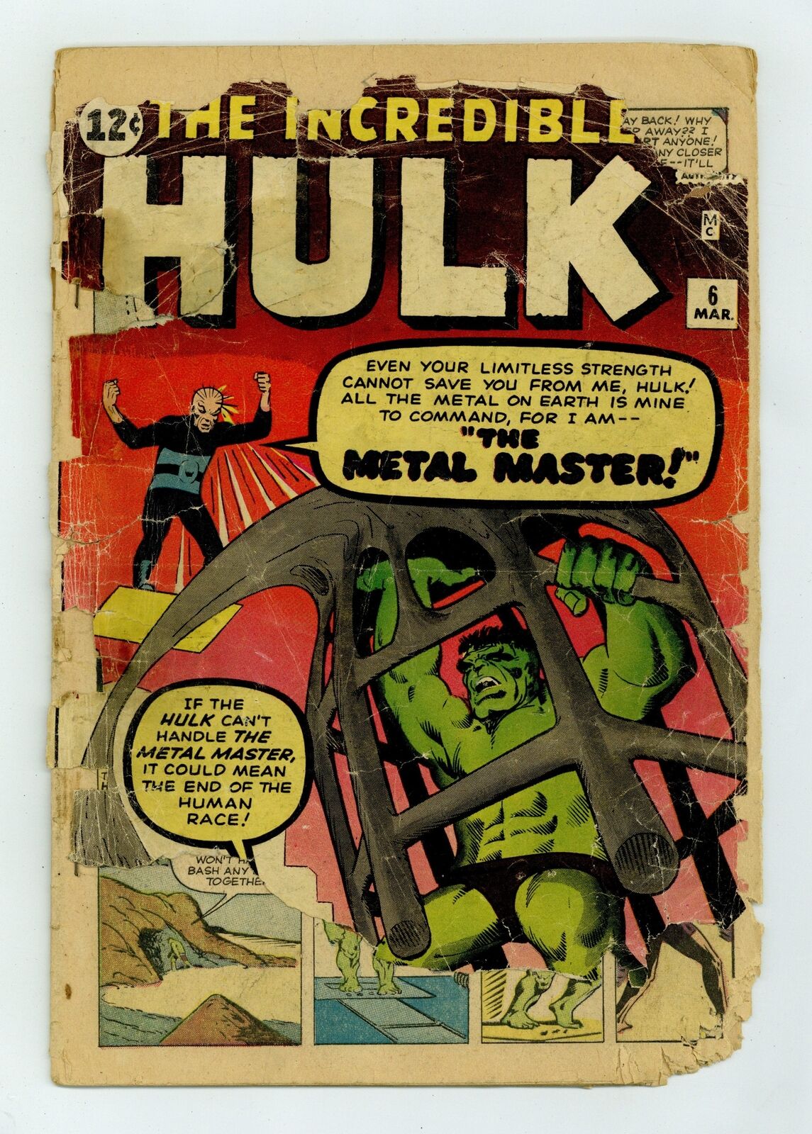 Incredible Hulk #6 PR 0.5 1963
