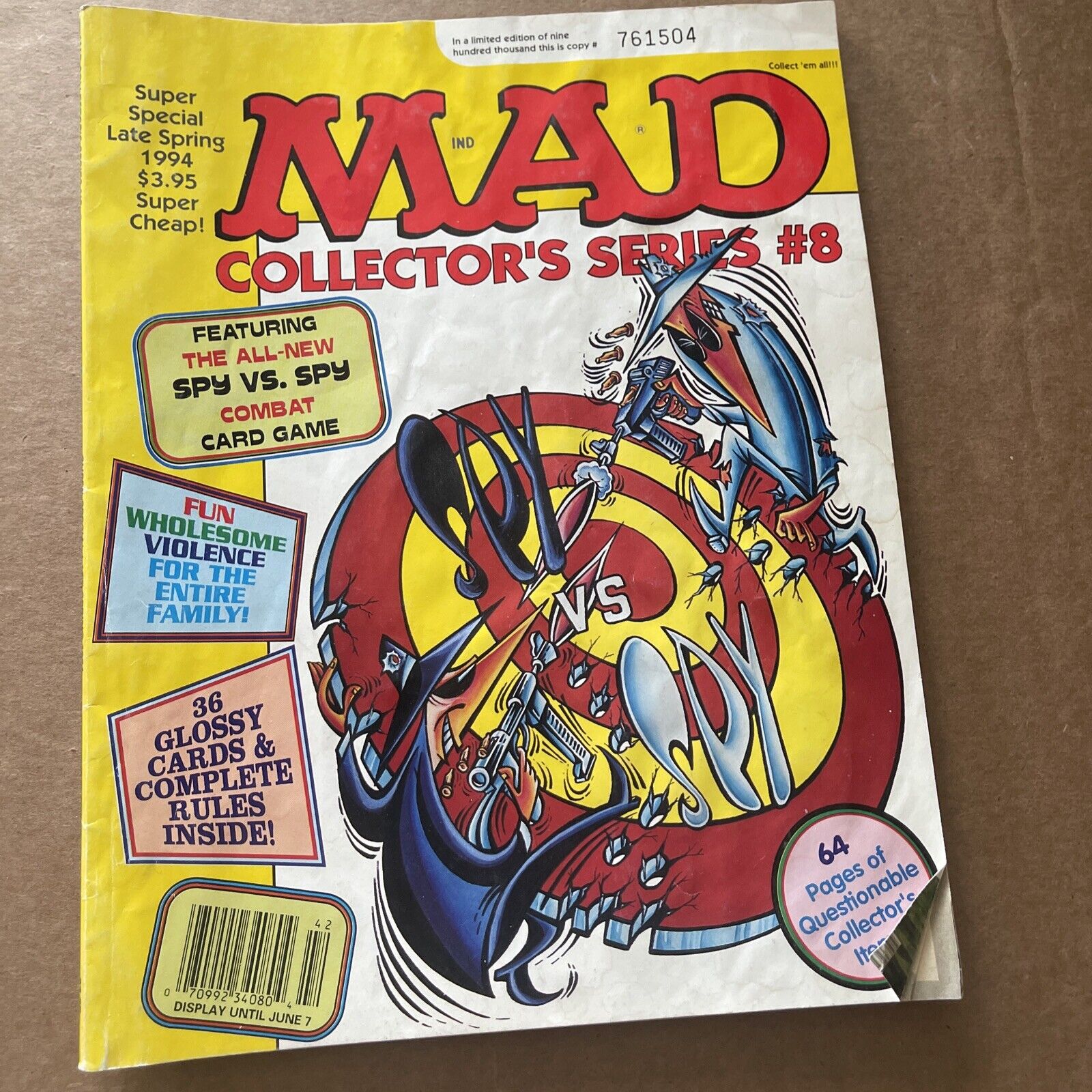 MAD COLLECTORS SERIES MAGAZINE 8 INSERTS ATTACHED VG shipping included