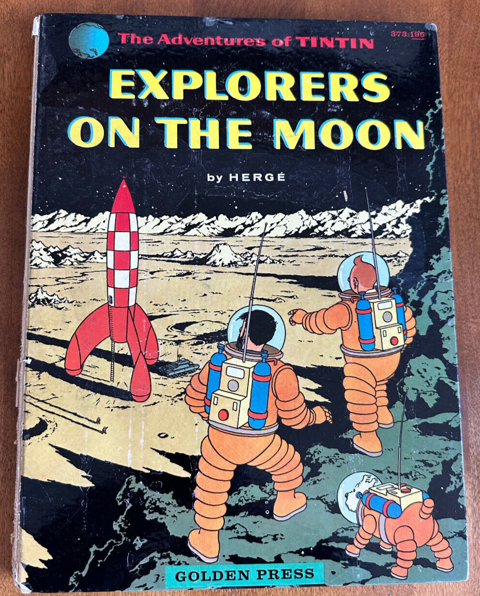 The Adventures of Tintin  Explorers on The Moon Golden Press 1960