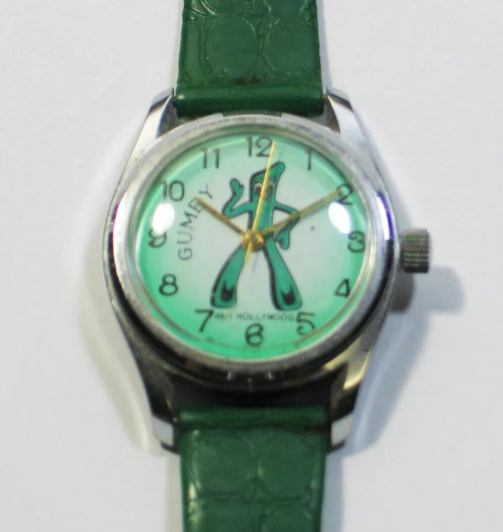 Vintage 1980s GUMBY Hand Wind Watch THE FIRST ONE EVER MADE Never Been Worn READ