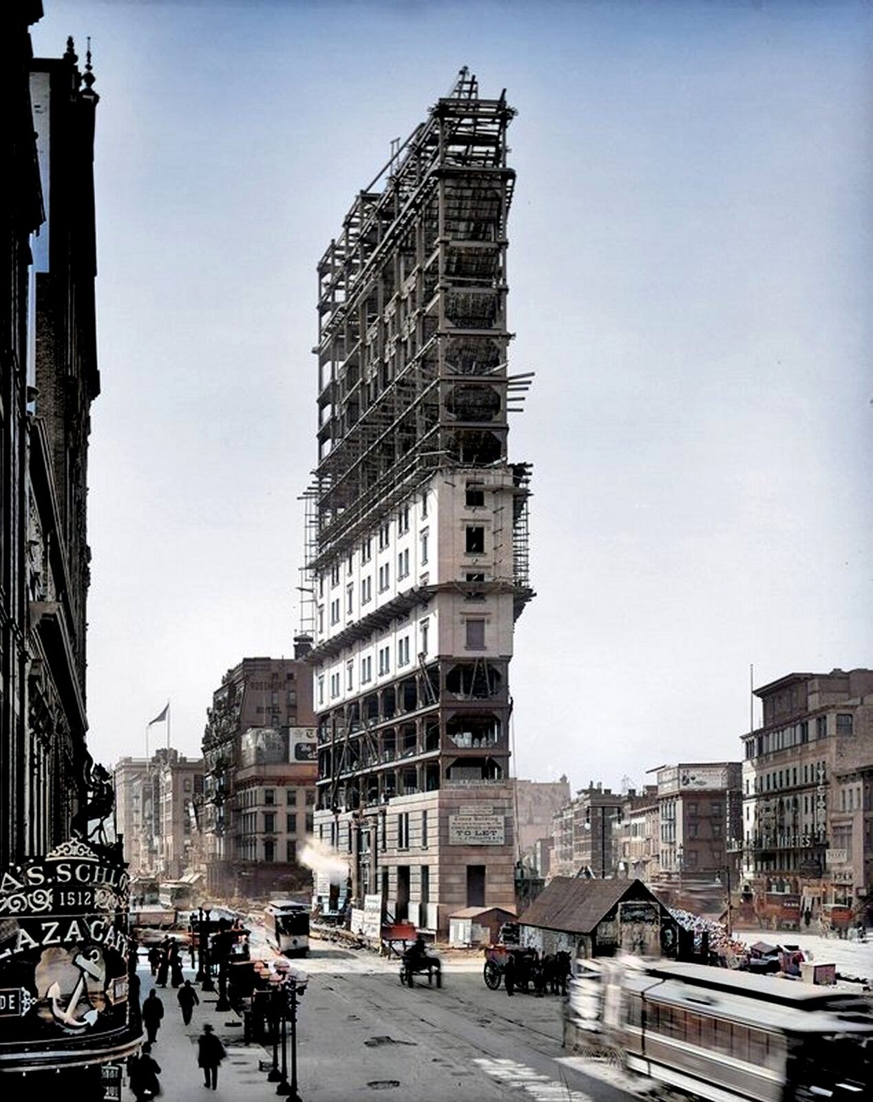 1903 NEW YORK Times Square Under Construction Photo  (203-p)