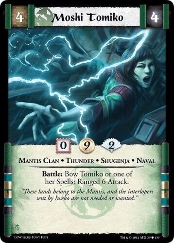 Moshi Tomiko - Mantis Clan [Embers of War] ENG L5R CCG Legend of the five rings