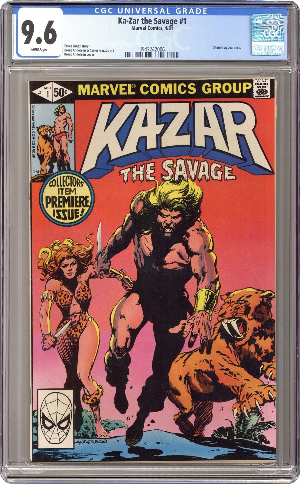 Ka-Zar the Savage #1 CGC 9.6 1981 3943242006