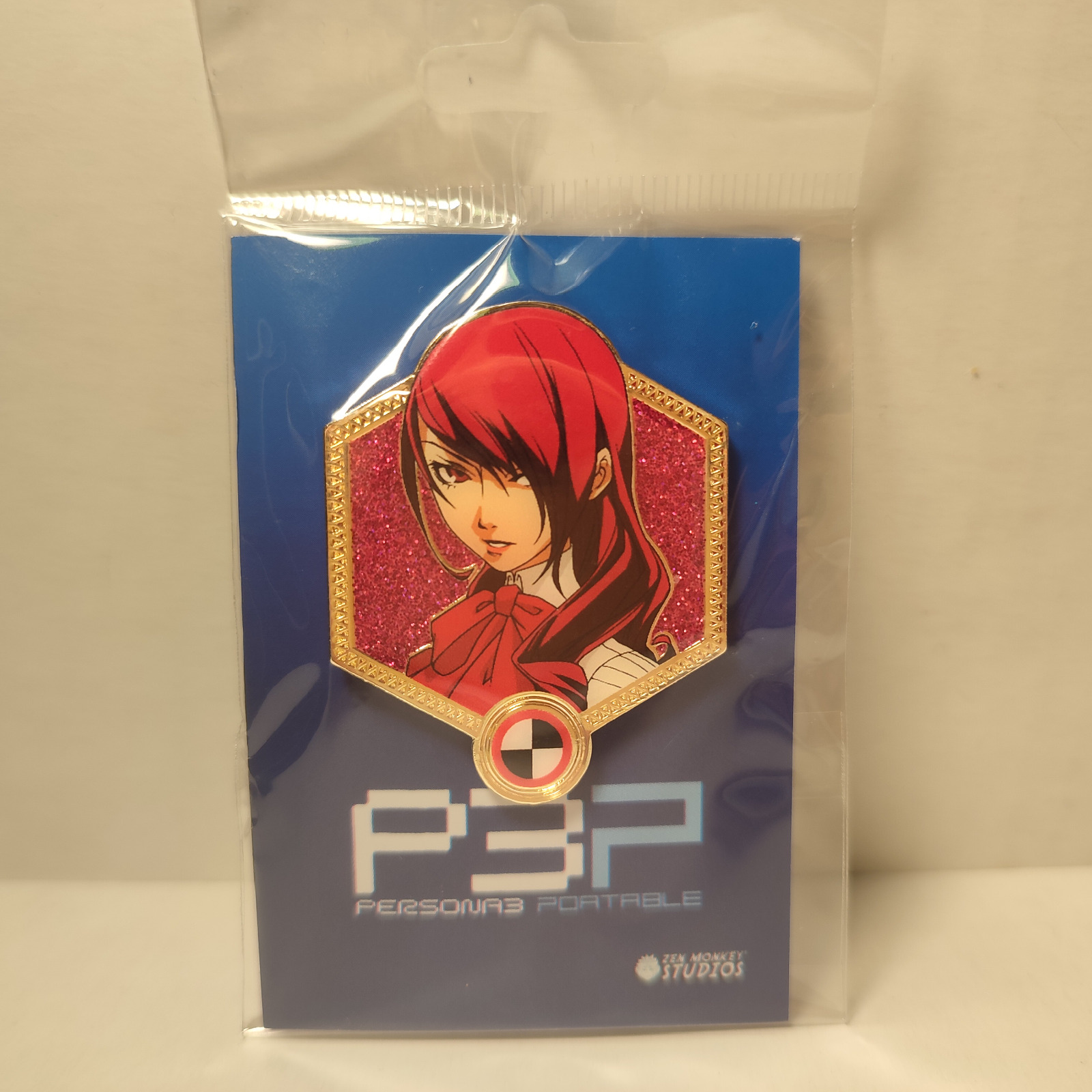 Persona 3 Portable Mitsuru Kirijo Enamel Pin Official Atlus Collectible Figure