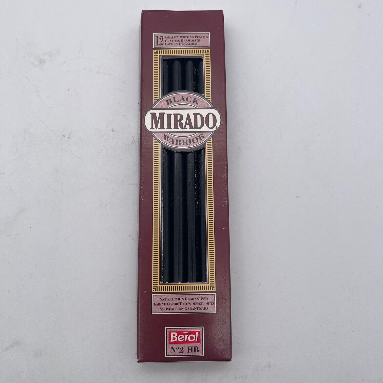 Vintage Berol Mirado Black Warrior 372-2 HB USA 12 Pencils 1993 N