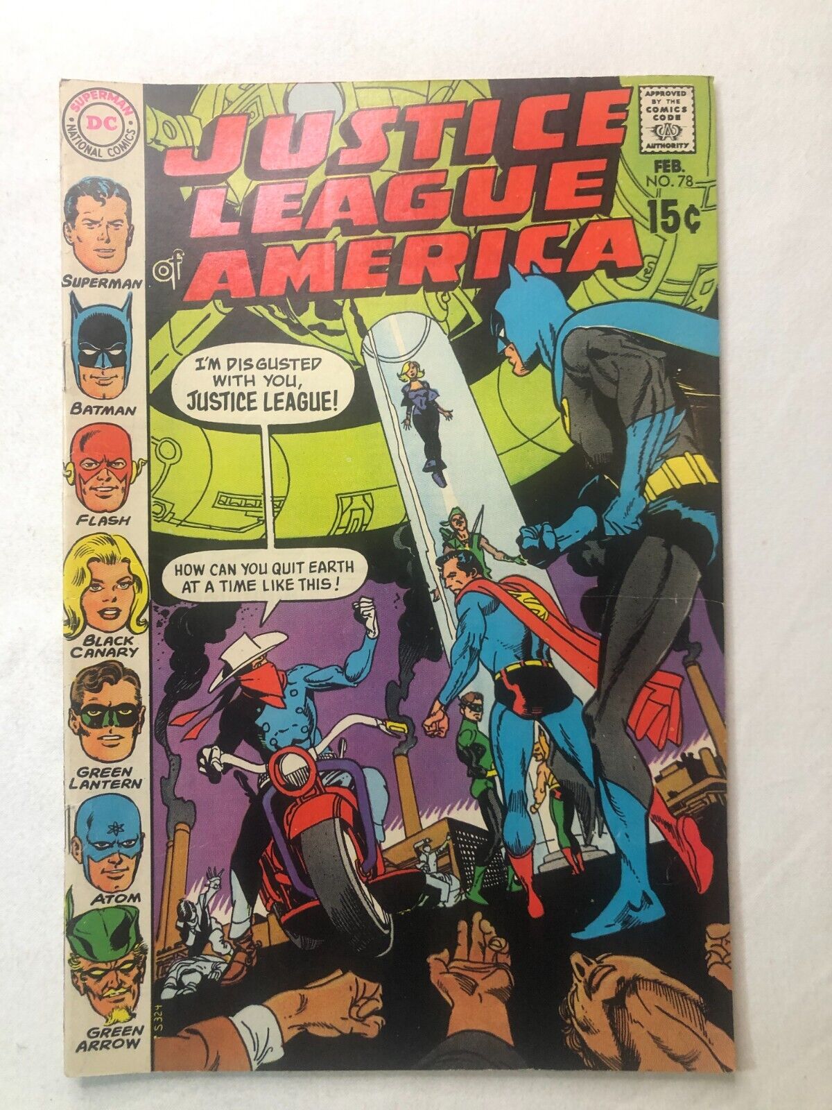 Justice League of America 78 Dec 1970 Vintage Copper Age DC Comics Very Nice