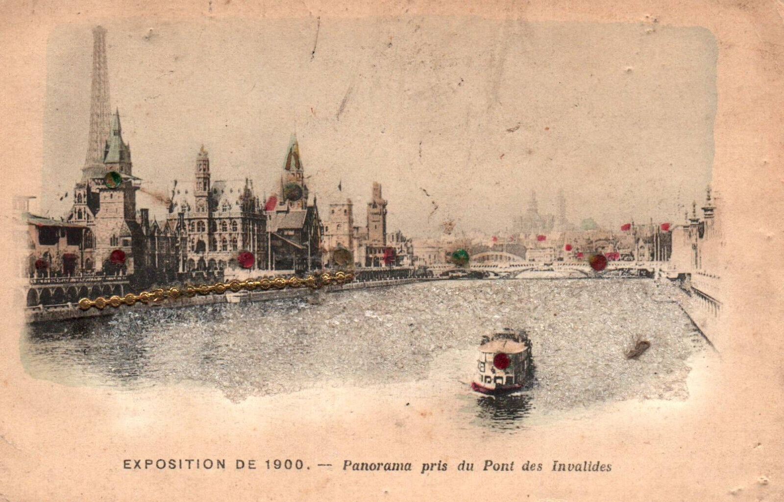 CPA 75 - PARIS Universal Exhibition 1900 - panorama taken from the Pont des Invalides