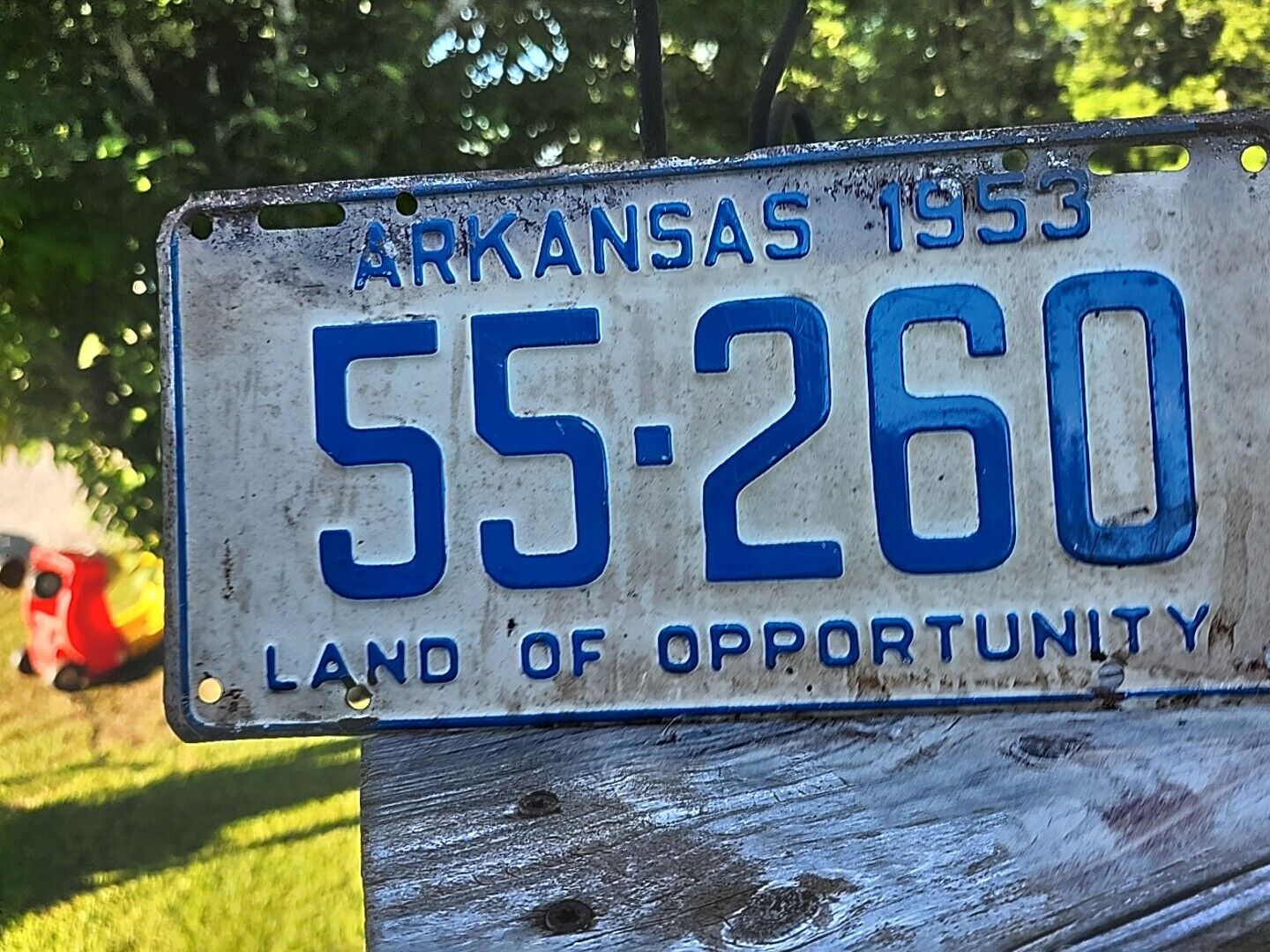 Rustic Vintage1953 Arkansas (Land Of Opportunity) License Plate  #55-260 