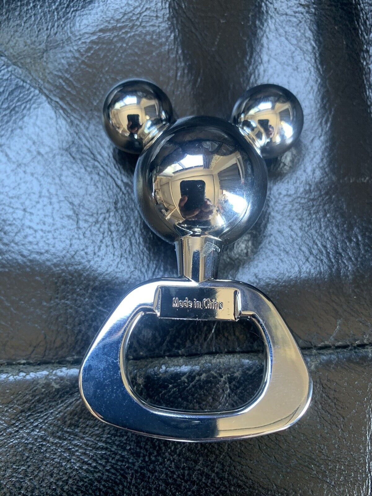 New Disney Mickey Mouse Ears Bottle Opener Solid Stainless Steel Chrome