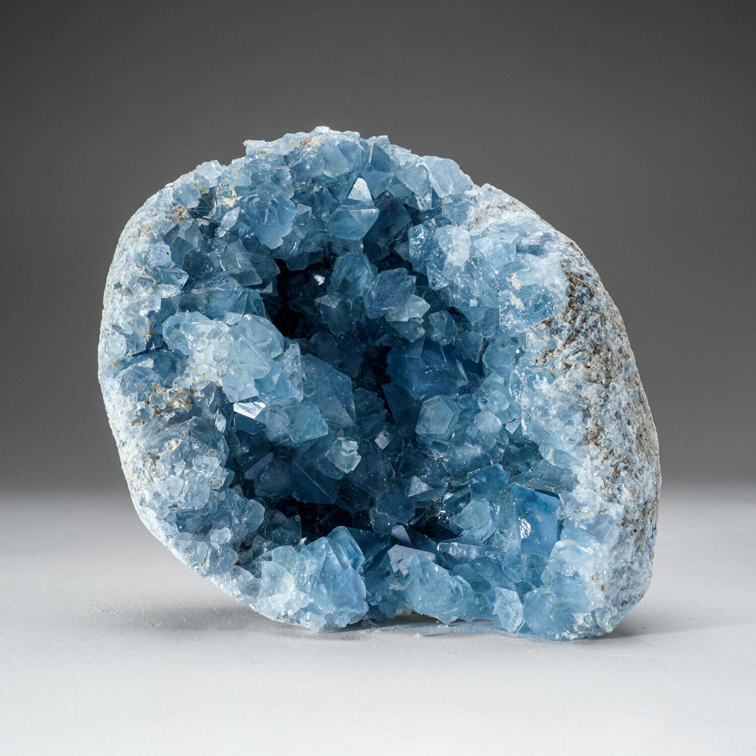 Blue Celestite Cluster Geode From Sankoany, Madagascar (6 lbs)