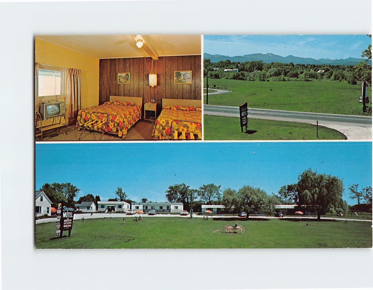 Postcard Skyview Motel On U.S. 7 Ferrisburgh Vermont USA