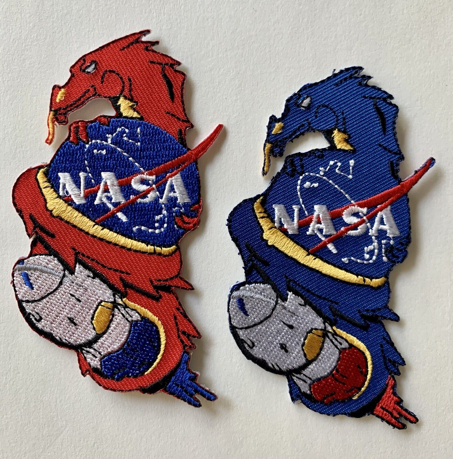 COMBO Original SpaceX NASA Double Dragon DM-2 Crew Mission Patch 