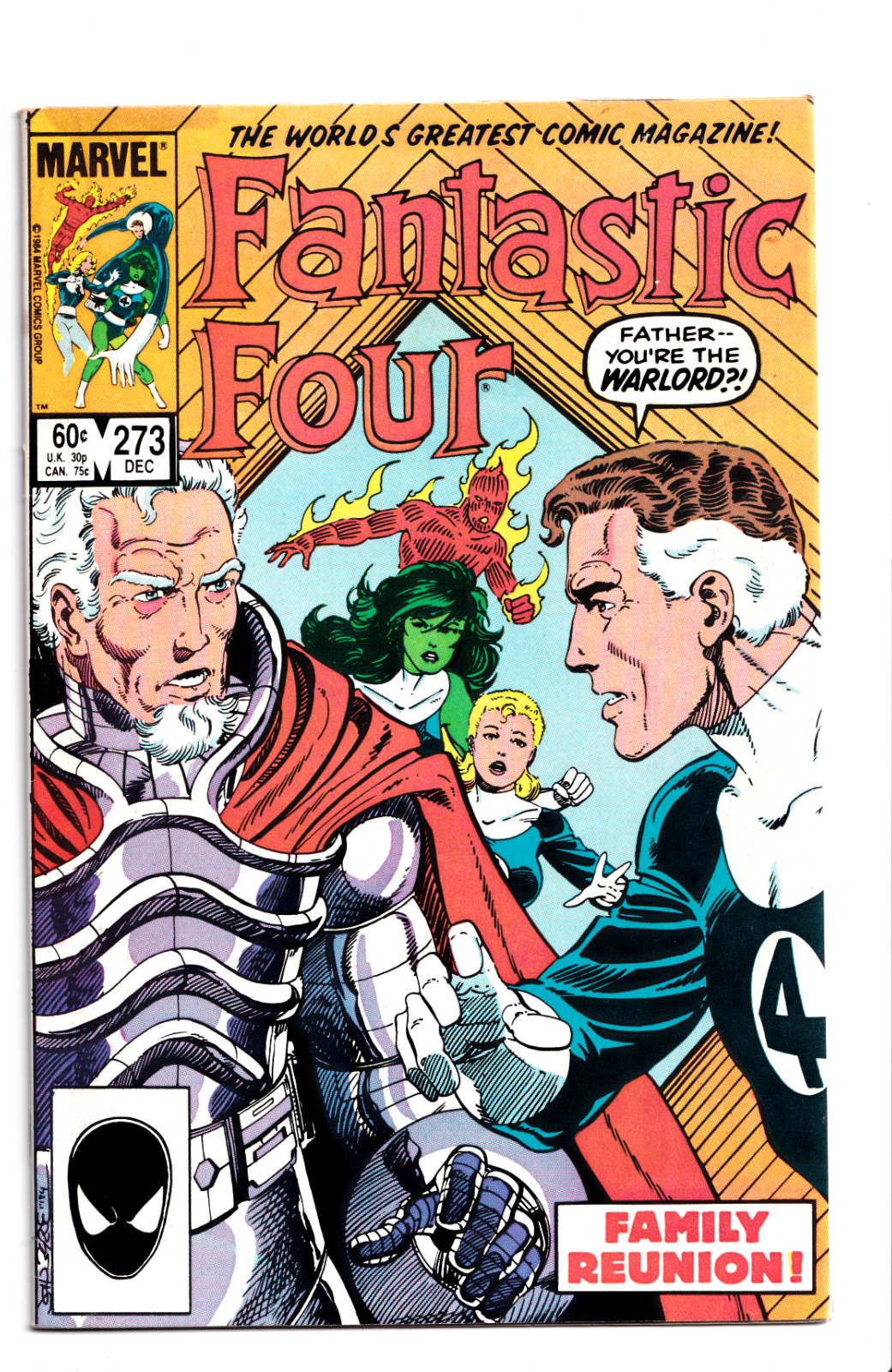 Fantastic Four #273 1984 Marvel Comics 1st Full App. Nathaniel Richards