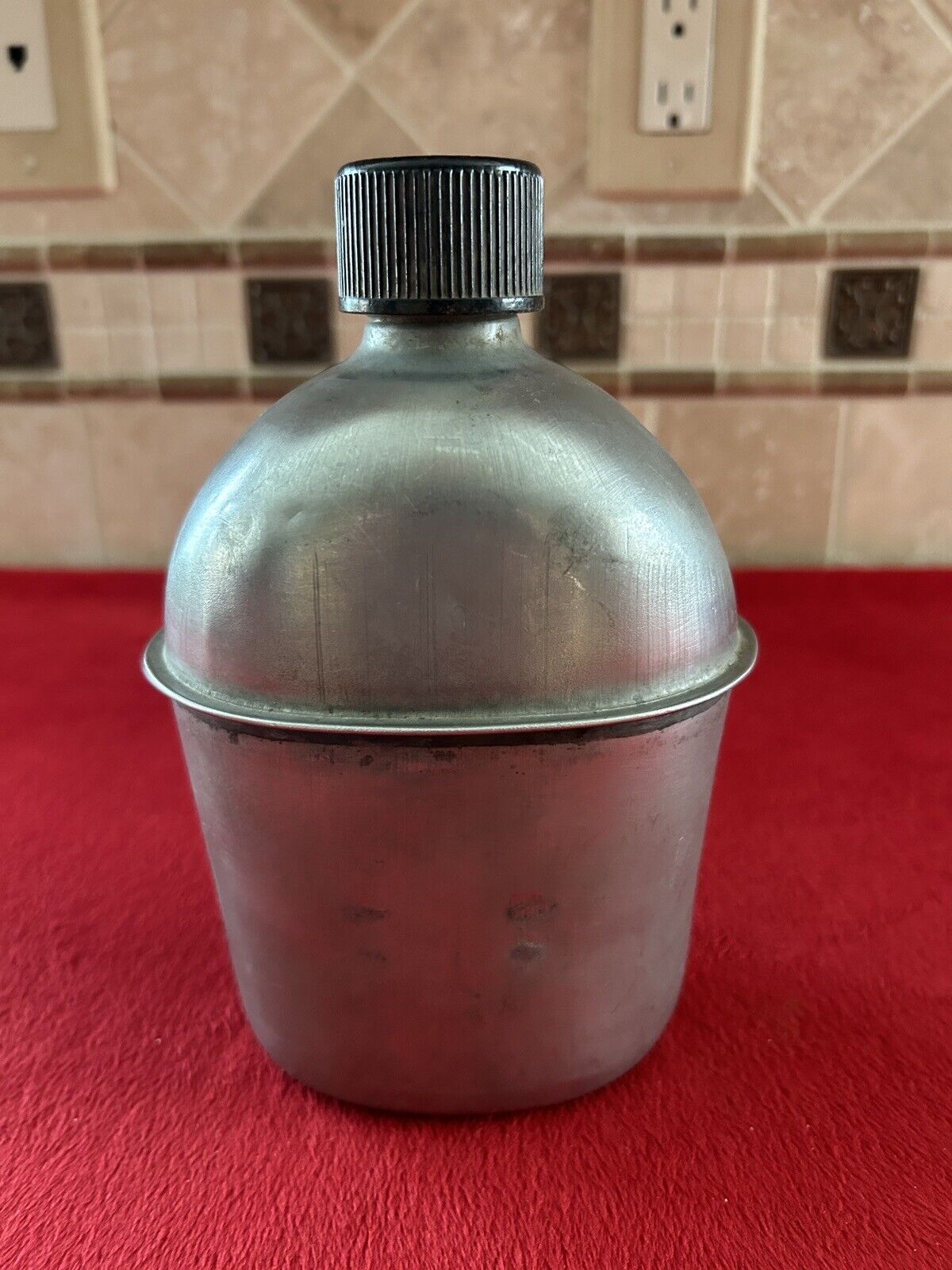 WWII US Military Canteen 1944 Dated S.M. Co w/ Cork WW2