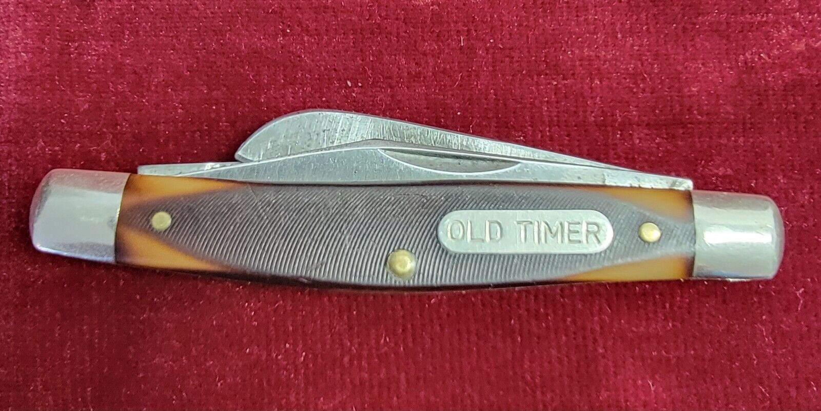 Schrade N.Y. USA 340T  Old Timer 3 Blade Pocket Knife  Good condition